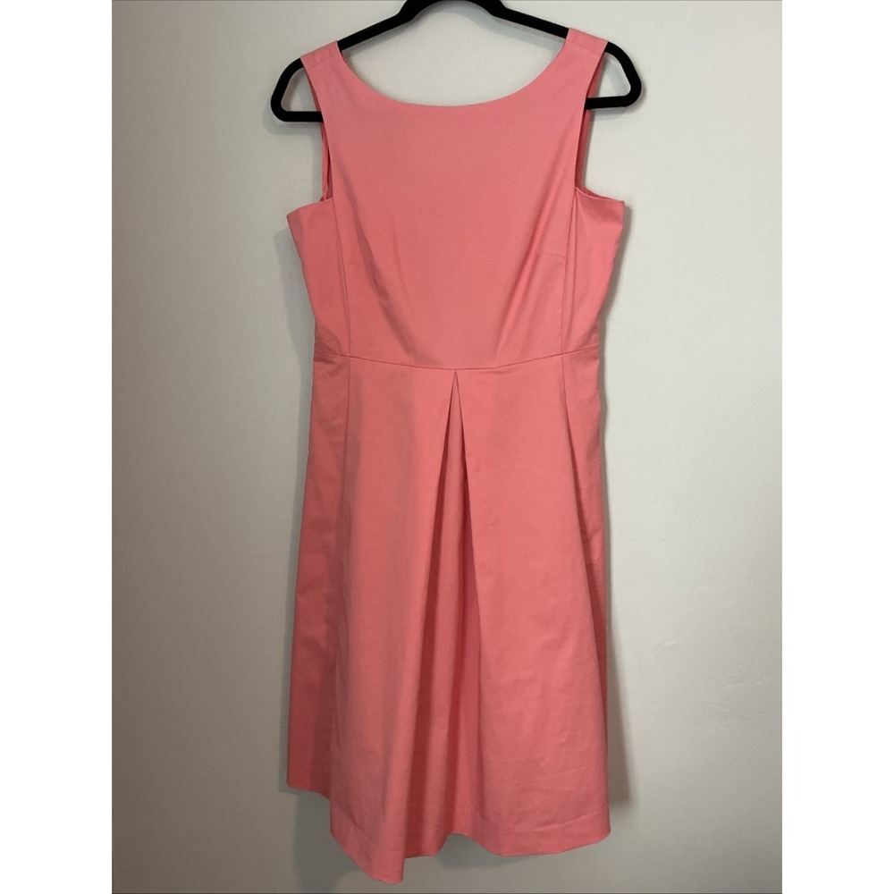 Talbots Petites Coral Pink Sleeveless Midi Sheath A Line Dress 4P
